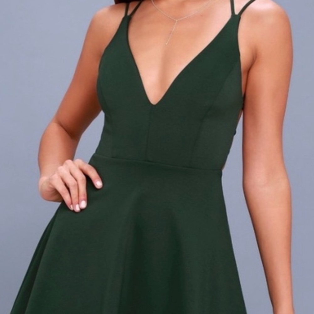 Lulu's Deep Green Dress